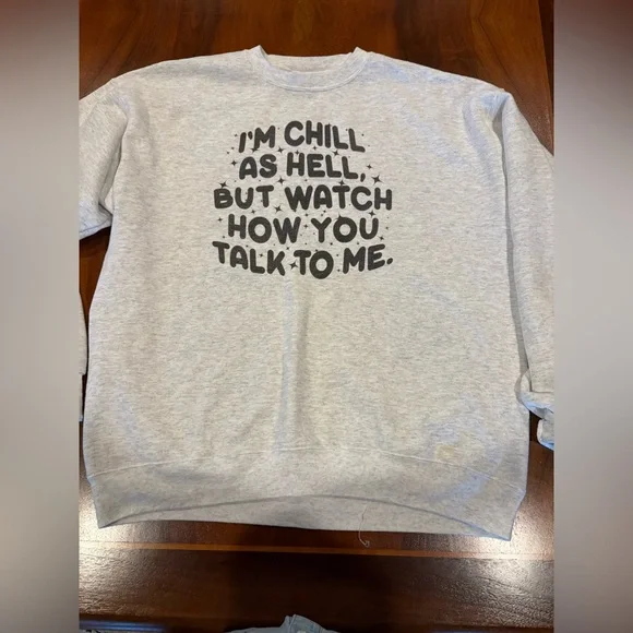 Hanes gray Sweatshirt, size L, UEC - Picture 2 of 5